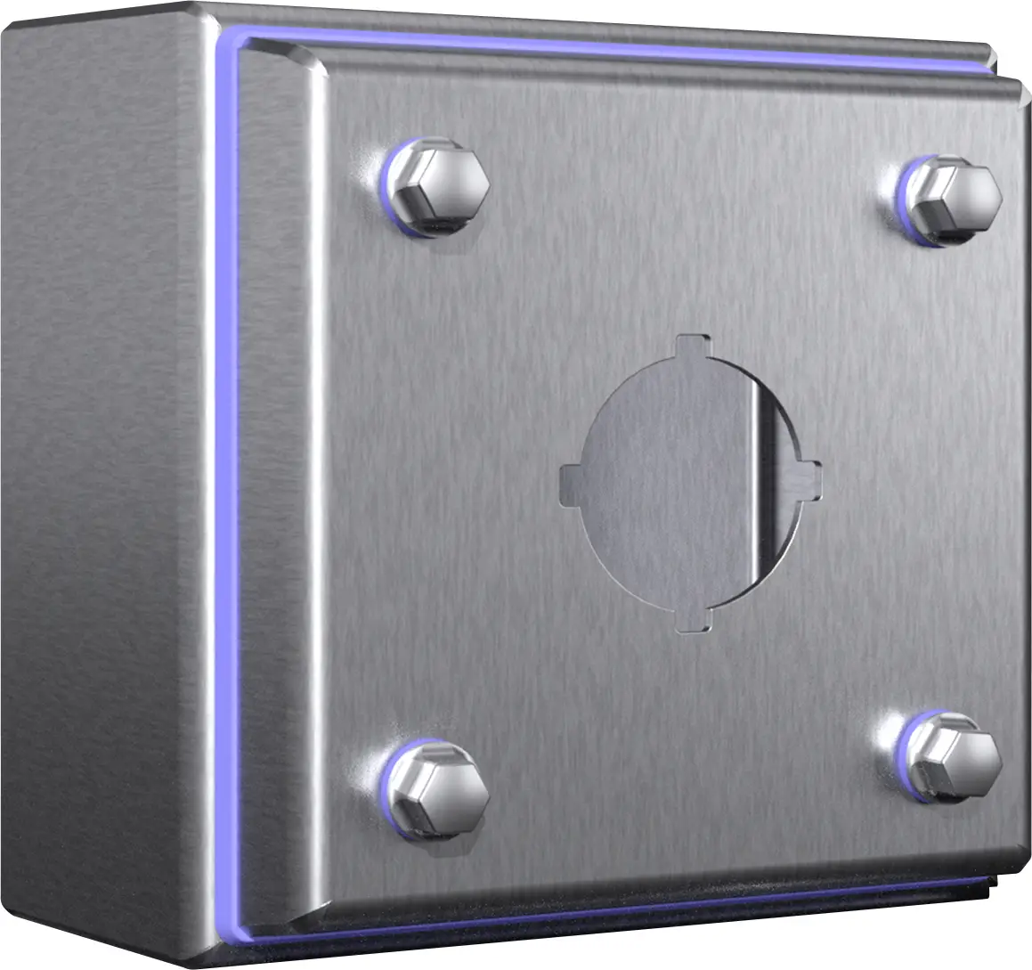 Rittal HD 1681.630 1681630 prázdný kufřík šestihranná (d x š x v) 122 x 122 x 90 mm modrá 1 ks Piece
