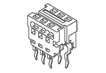 Molex vestavná zásuvková lišta (standardní) 90584-2326, 1 ks Tube