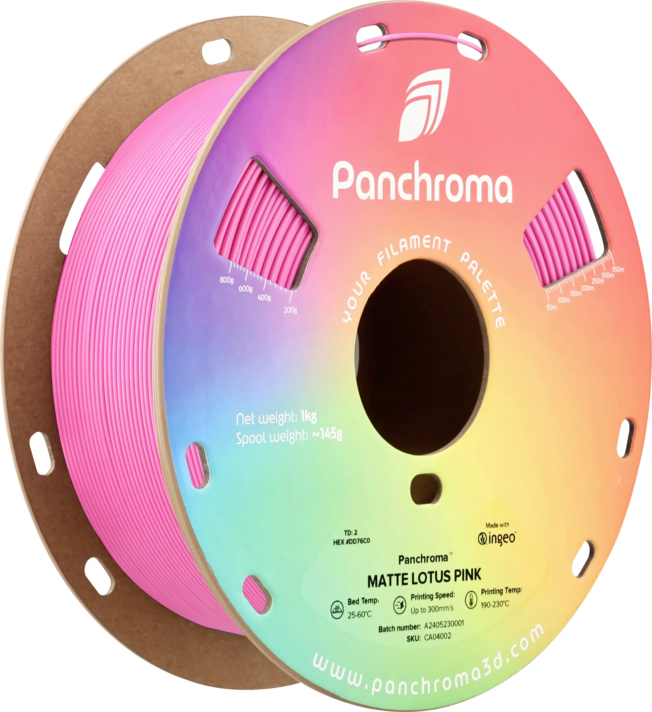 Polymaker CA04002 Panchroma™ Matte vlákno pro 3D tiskárny PLA plast Matná, Nižší obsah plastů 1.75 mm 1000 g Lotosově růžová , růžová 1 ks Polymaker CA04002 Panchroma™ Matte vlákno pro 3D tiskárny PLA plast Matná, Nižší obsah plastů 1.75 mm 1000 g Lotosově růžová , růžová 1 ks