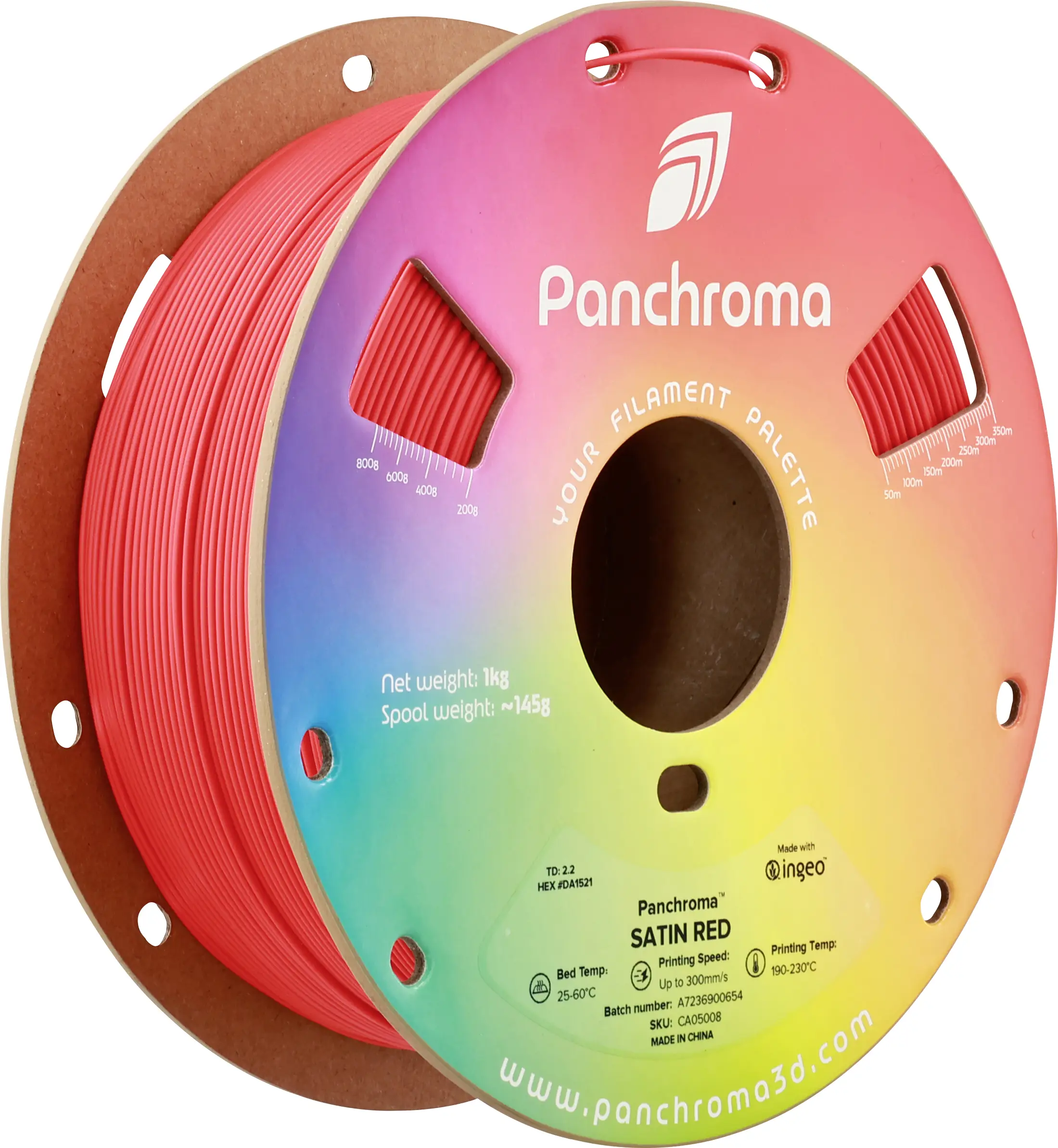 Polymaker CA05008 Panchroma™ Satin vlákno pro 3D tiskárny PLA plast Vysoká tuhost, Hlazený 1.75 mm 1000 g červená 1 ks Polymaker CA05008 Panchroma™ Satin vlákno pro 3D tiskárny PLA plast Vysoká tuhost, Hlazený 1.75 mm 1000 g červená 1 ks