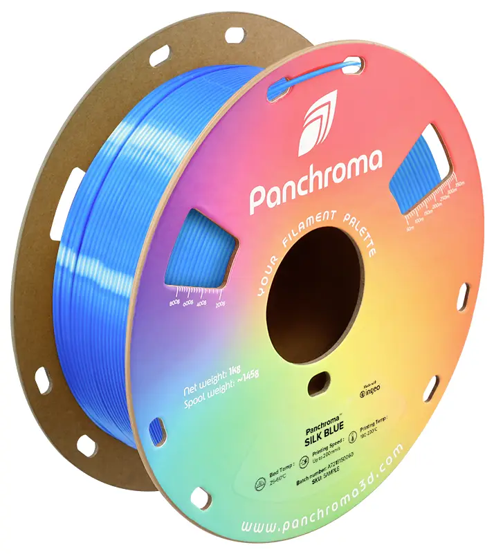 Polymaker CA03002 Panchroma™ Silk vlákno pro 3D tiskárny PLA plast Hedvábně lesklé 1.75 mm 1000 g modrá 1 ks Polymaker CA03002 Panchroma™ Silk vlákno pro 3D tiskárny PLA plast Hedvábně lesklé 1.75 mm 1000 g modrá 1 ks