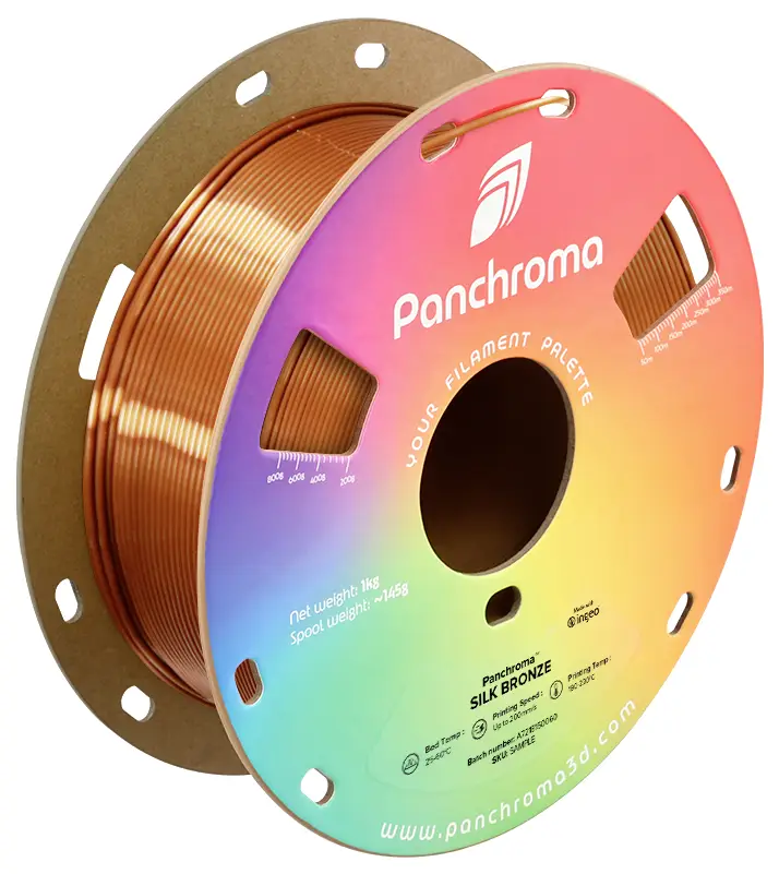 Polymaker CA03004 Panchroma™ Silk vlákno pro 3D tiskárny PLA plast Hedvábně lesklé 1.75 mm 1000 g bronzová 1 ks Polymaker CA03004 Panchroma™ Silk vlákno pro 3D tiskárny PLA plast Hedvábně lesklé 1.75 mm 1000 g bronzová 1 ks