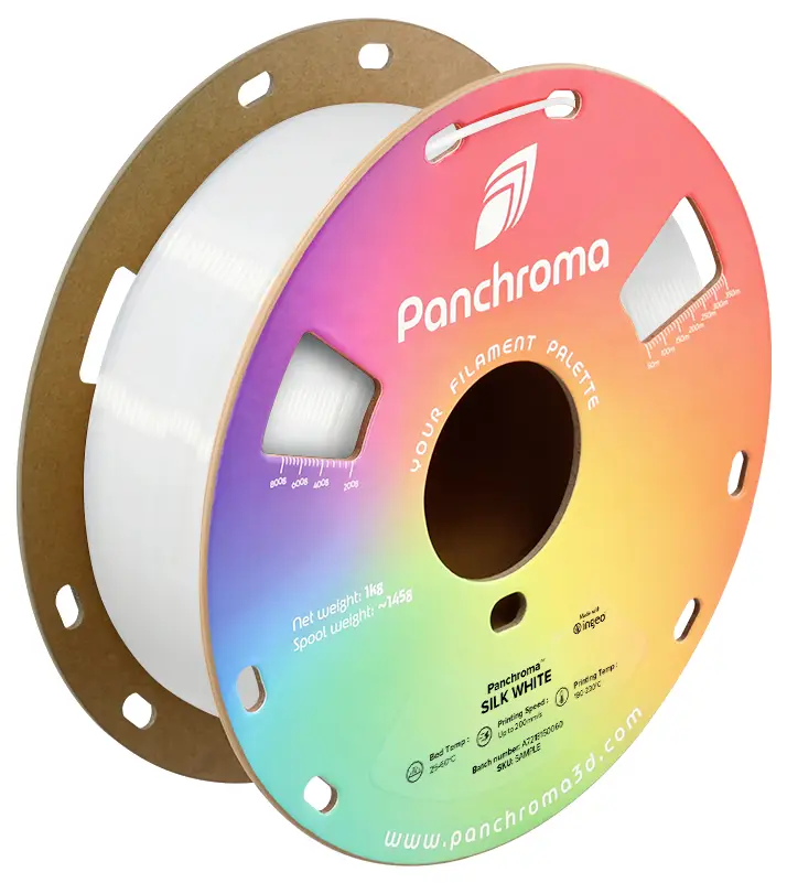 Polymaker CA03020 Panchroma™ Silk vlákno pro 3D tiskárny PLA plast Hedvábně lesklé 1.75 mm 1000 g bílá 1 ks Polymaker CA03020 Panchroma™ Silk vlákno pro 3D tiskárny PLA plast Hedvábně lesklé 1.75 mm 1000 g bílá 1 ks
