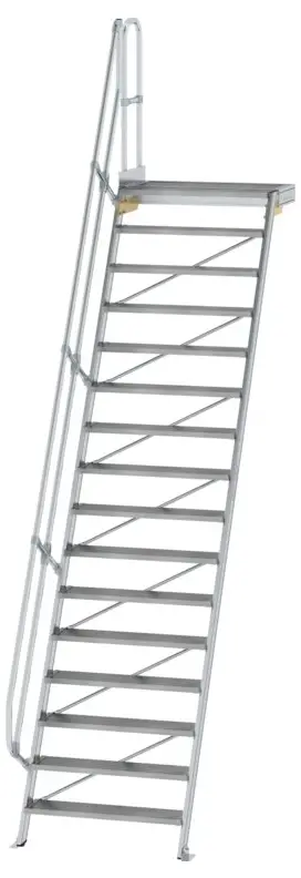 MUNK Günzburger Steigtechnik 600416 hliník, pozinkovaná ocel schůdky