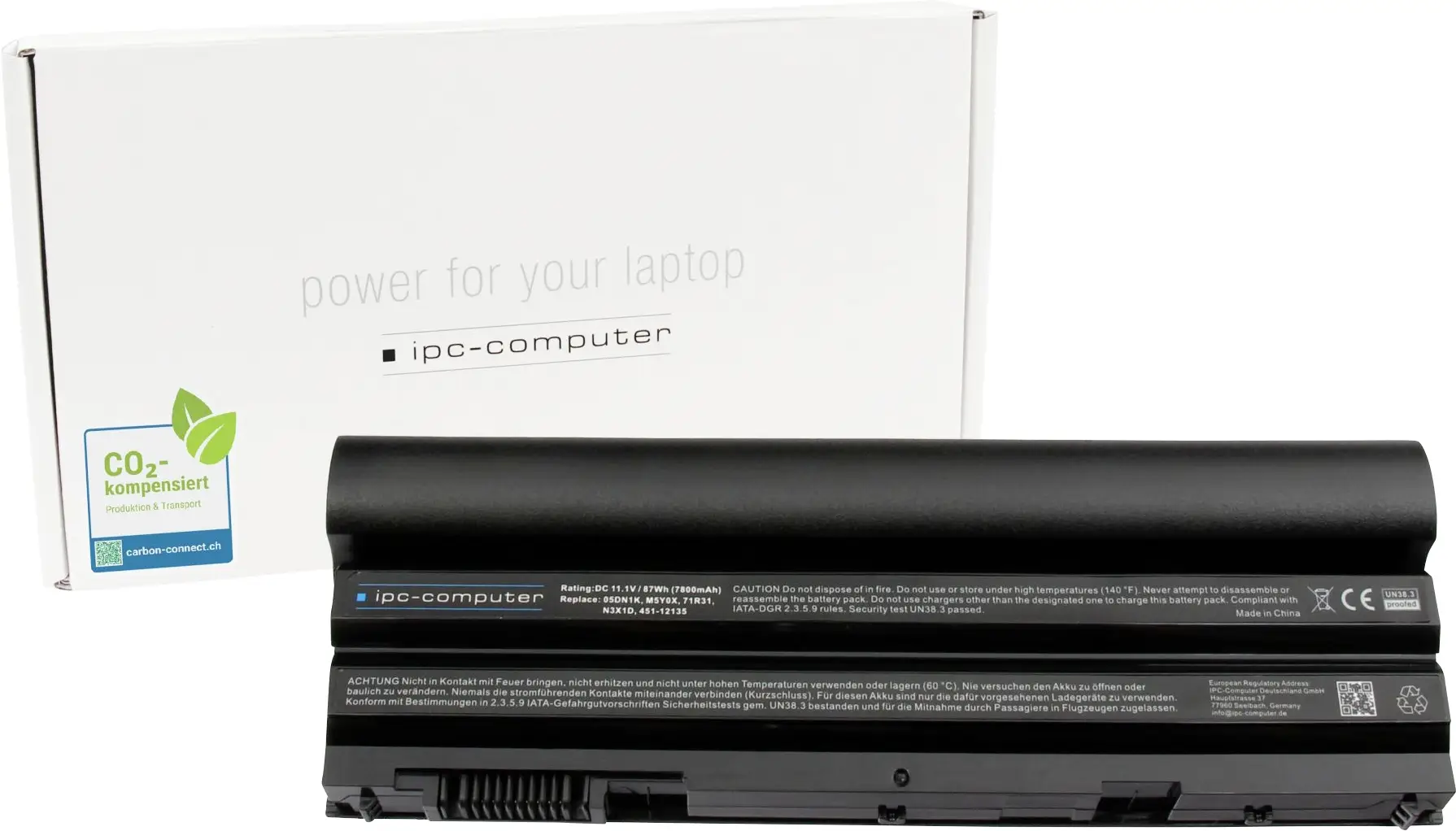 ipc-computer akumulátor do notebooku Akku E5420 REPLACE 11.10 V 7800 mAh IPC-Computer