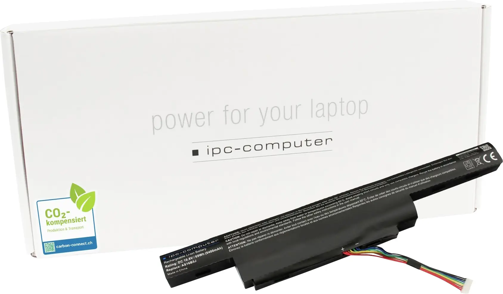 ipc-computer akumulátor do notebooku Akku AS16B5J REPLACE 10.80 V 6400 mAh IPC-Computer