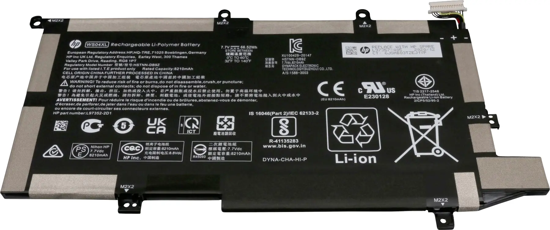 HP akumulátor do notebooku Akku L97357-005 7.70 V 8640 mAh HP