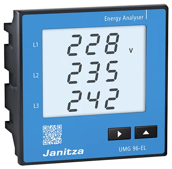 Janitza UMG 96-EL, 90-277V (UL) Energetický analyzátor Janitza UMG 96-EL, 90-277V (UL) Energetický analyzátor