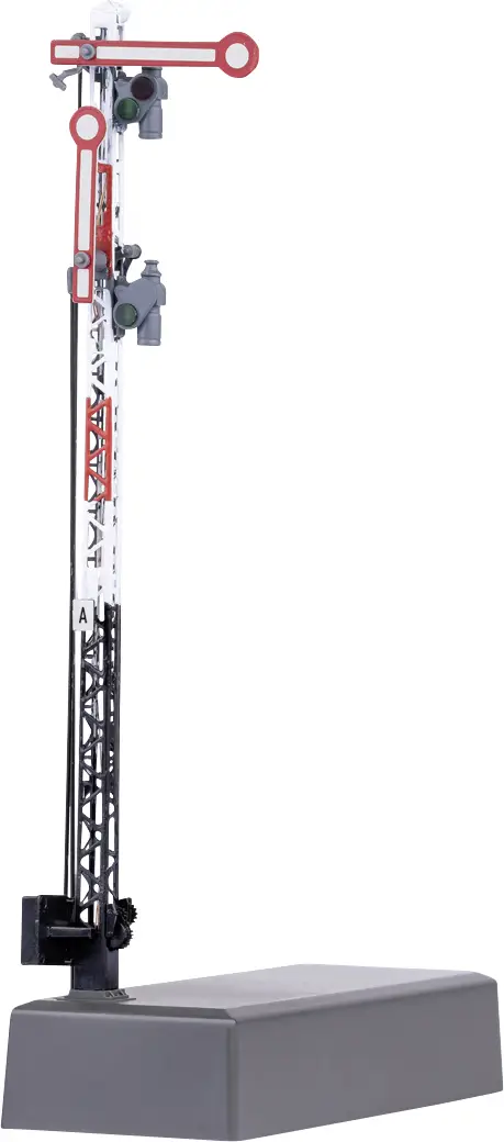 Märklin 70416 H0 tvarový signál 2ramenné, příhradový stožár hlavní návěstidlo hotový model