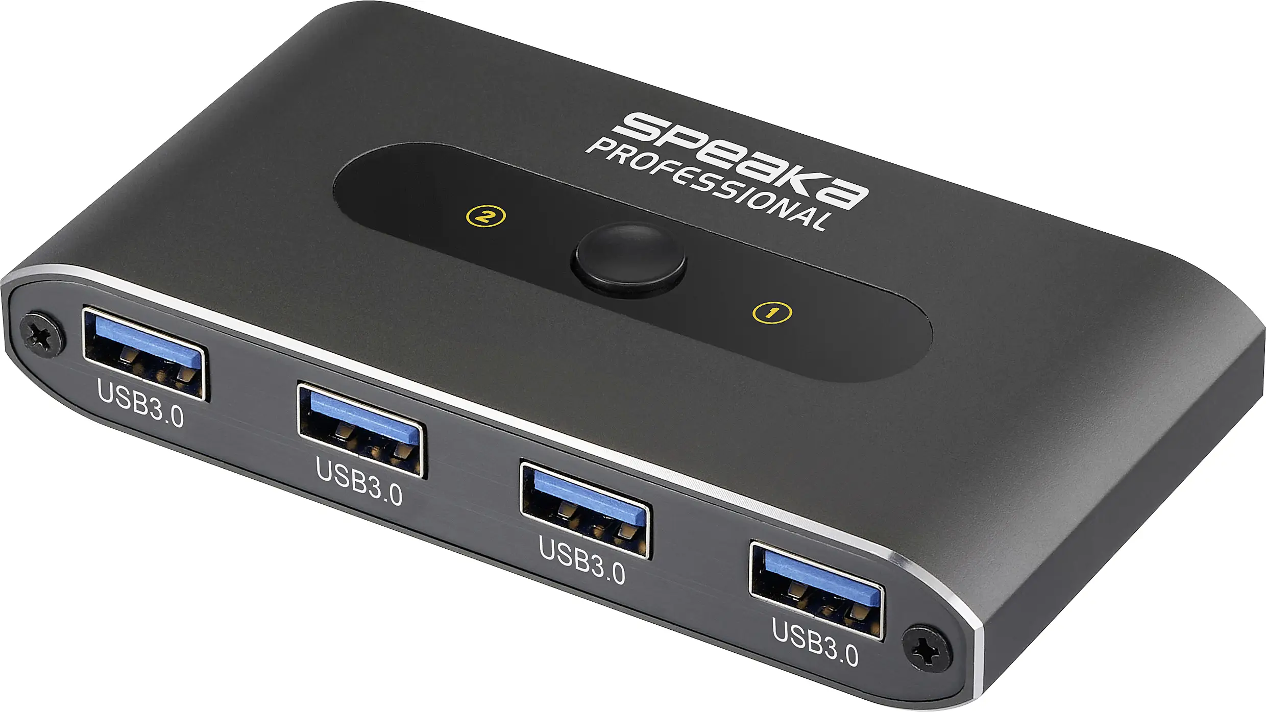 SpeaKa Professional 2 porty USB 3.0 přepínač šedá SpeaKa Professional 2 porty USB 3.0 přepínač šedá