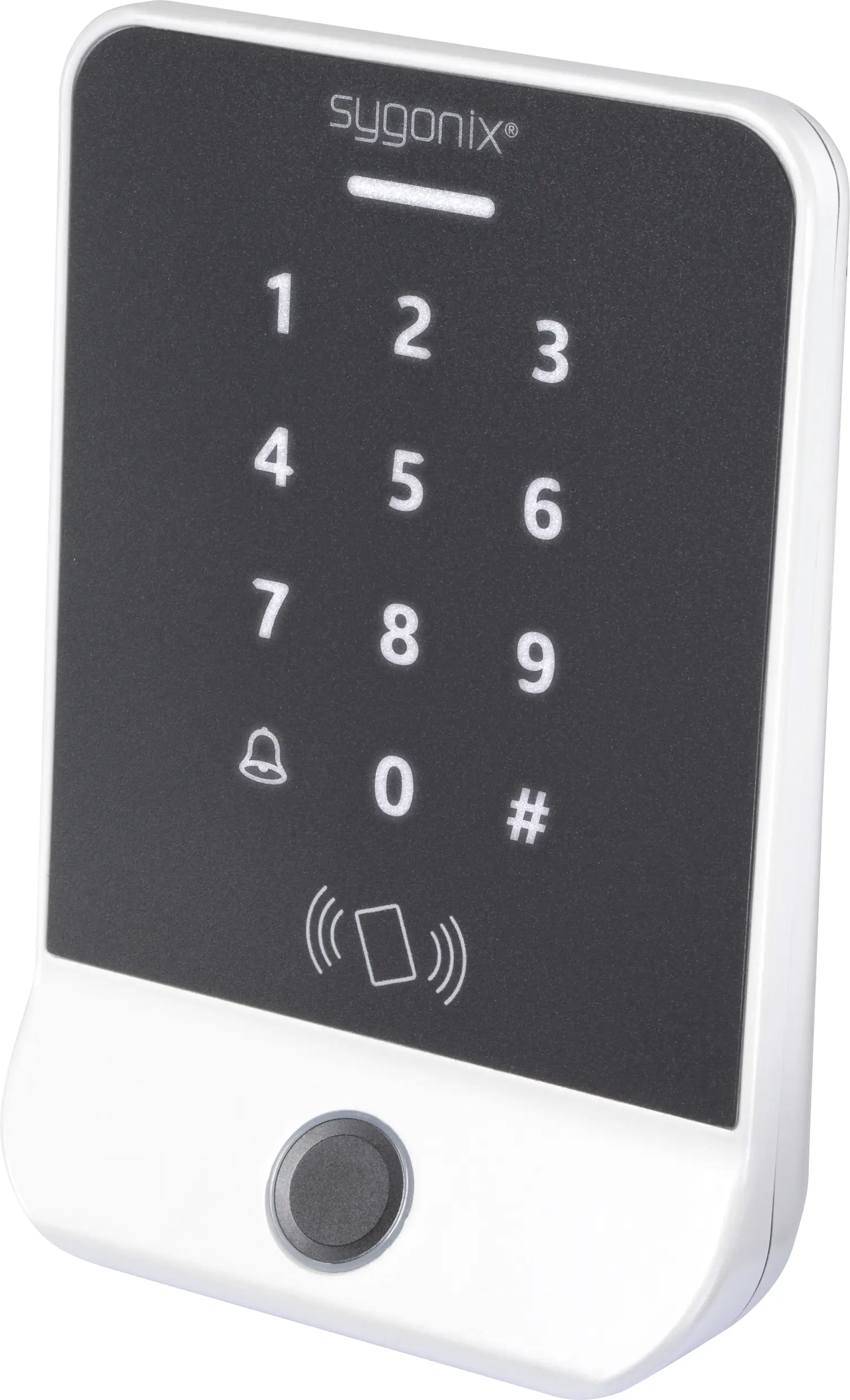 Sygonix SY-6888062 přístupový systém s čtečkou otisků prstů / RFID na omítku 12 V/DC, s podsvícenou klávesnicí Sygonix SY-6888062 přístupový systém s čtečkou otisků prstů / RFID na omítku 12 V/DC, s podsvícenou klávesnicí