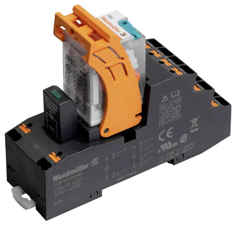 Weidmüller CRMKIT P 24VDC 4CO L/D/PB vazební relé 24 V/DC 7 A 4 přepínací kontakty 5 ks Weidmüller CRMKIT P 24VDC 4CO L/D/PB vazební relé 24 V/DC 7 A 4 přepínací kontakty 5 ks