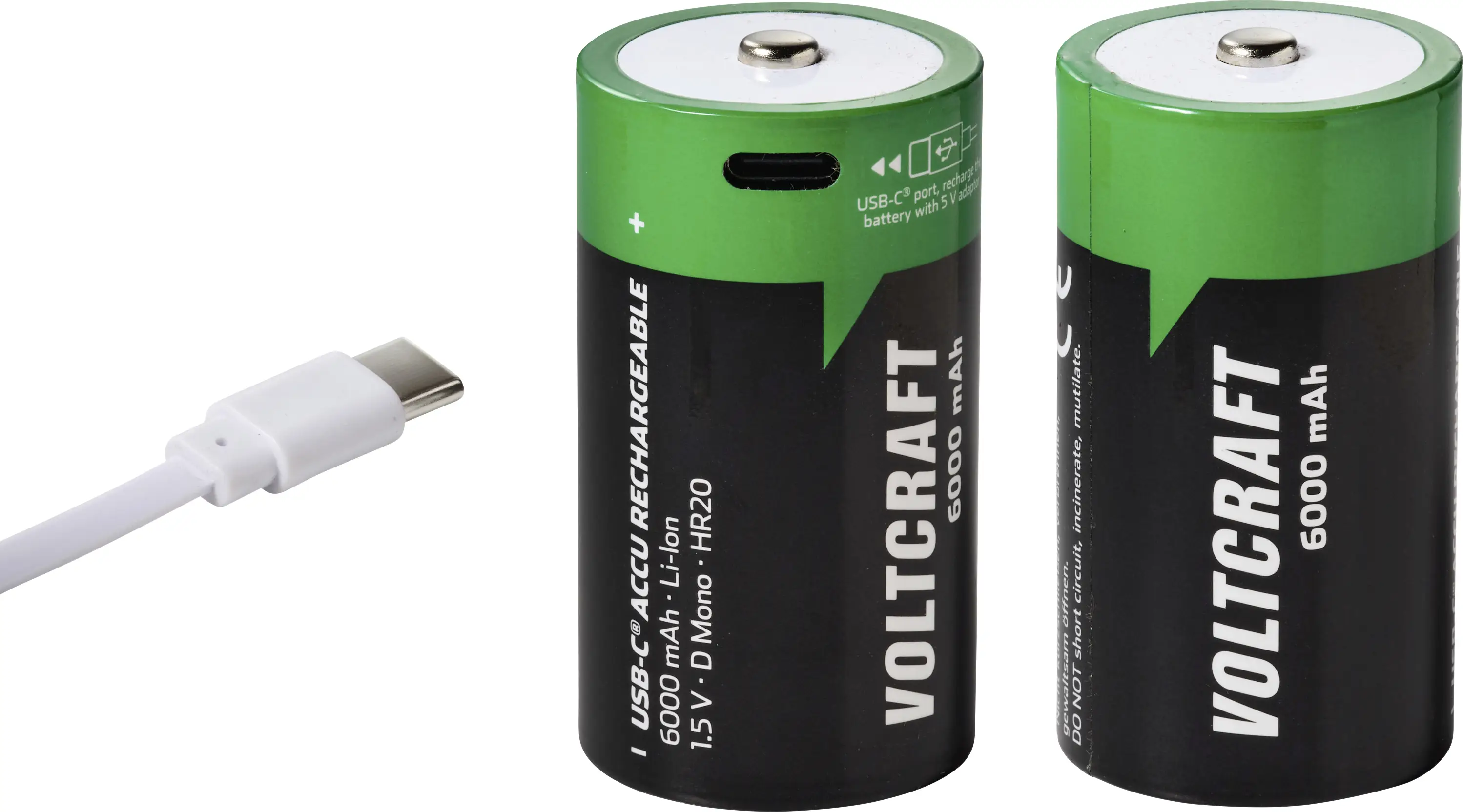 VOLTCRAFT akumulátor velké mono D Li-Ion 6000 mAh 1.5 V 2 ks VOLTCRAFT akumulátor velké mono D Li-Ion 6000 mAh 1.5 V 2 ks