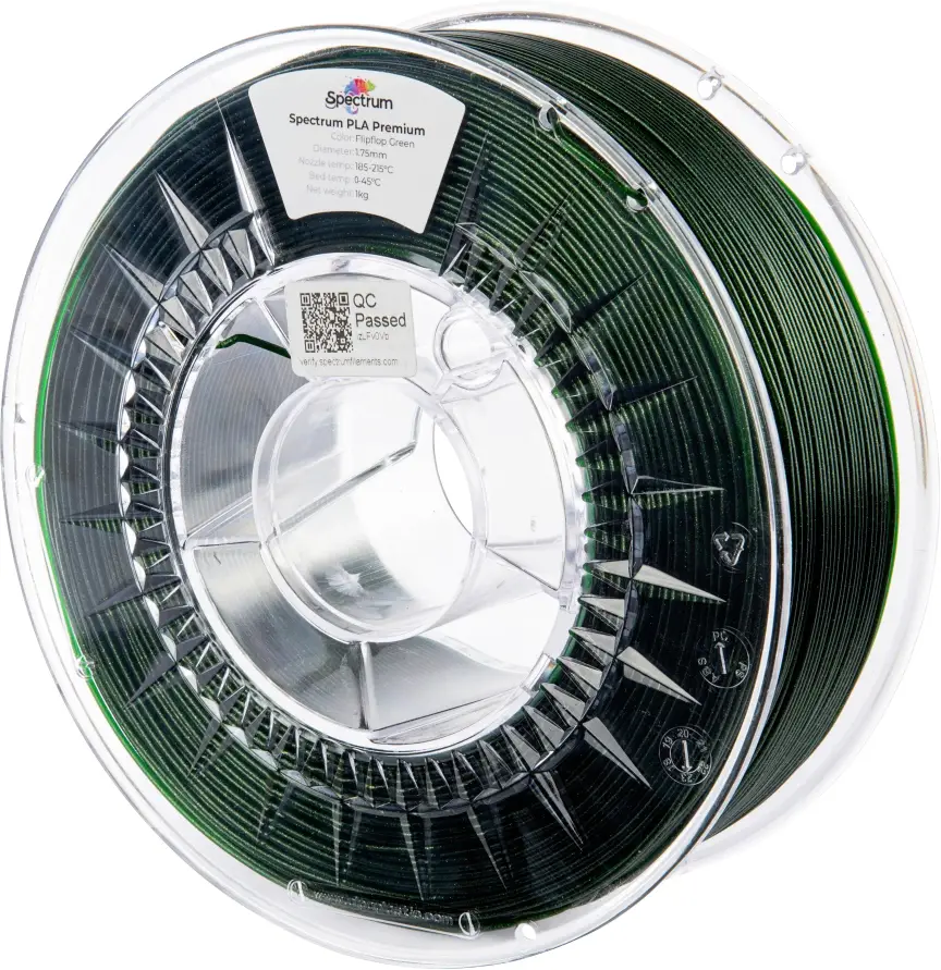 Spectrum Filaments 80896 PLA Premium vlákno pro 3D tiskárny PLA plast Vysoká pevnost v tahu 1.75 mm 1000 g Elektronická zelená, zelená 1 ks Spectrum Filaments 80896 PLA Premium vlákno pro 3D tiskárny PLA plast Vysoká pevnost v tahu 1.75 mm 1000 g Elektronická zelená, zelená 1 ks