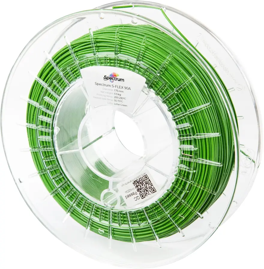 Spectrum Filaments 80260 S-Flex 90A vlákno pro 3D tiskárny pružné vlákno flexibilní, chemicky odolné, Bez prodlevy 1.75 mm 500 g Limetková zelená, zelená 1 ks