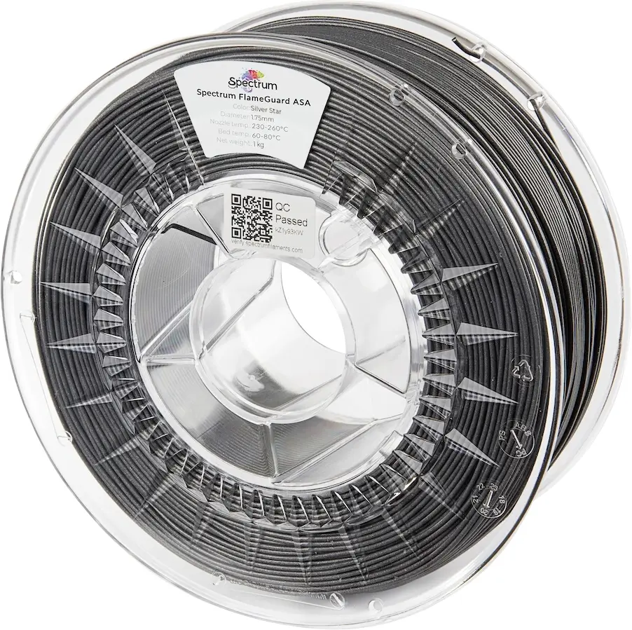 Spectrum Filaments 81446 FlameGuard ASA 275 vlákno pro 3D tiskárny ASA ohni vzdorné, Žáruvzdorné, odolné proti UV záření, odolné proti povětrnostním vlivům Spectrum Filaments 81446 FlameGuard ASA 275 vlákno pro 3D tiskárny ASA ohni vzdorné, Žáruvzdorné, odolné proti UV záření, odolné proti povětrnostním vlivům