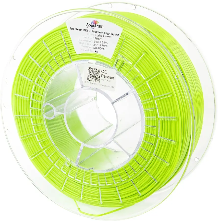Spectrum Filaments 81546 PETG Premium High Speed vlákno pro 3D tiskárny PETG plast Filament pro vysokorychlostní 3D tisk, chemicky odolné 1.75 mm 1000 g Bright Spectrum Filaments 81546 PETG Premium High Speed vlákno pro 3D tiskárny PETG plast Filament pro vysokorychlostní 3D tisk, chemicky odolné 1.75 mm 1000 g Bright