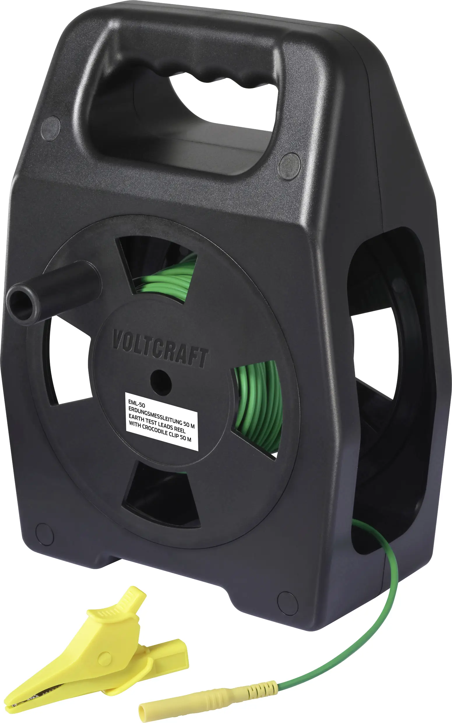VOLTCRAFT EML-50 Měřicí vedení uzemnění 4 mm zástrčka zásuvka 4 mm 50 m zelená 1 ks VOLTCRAFT EML-50 Měřicí vedení uzemnění 4 mm zástrčka zásuvka 4 mm 50 m zelená 1 ks