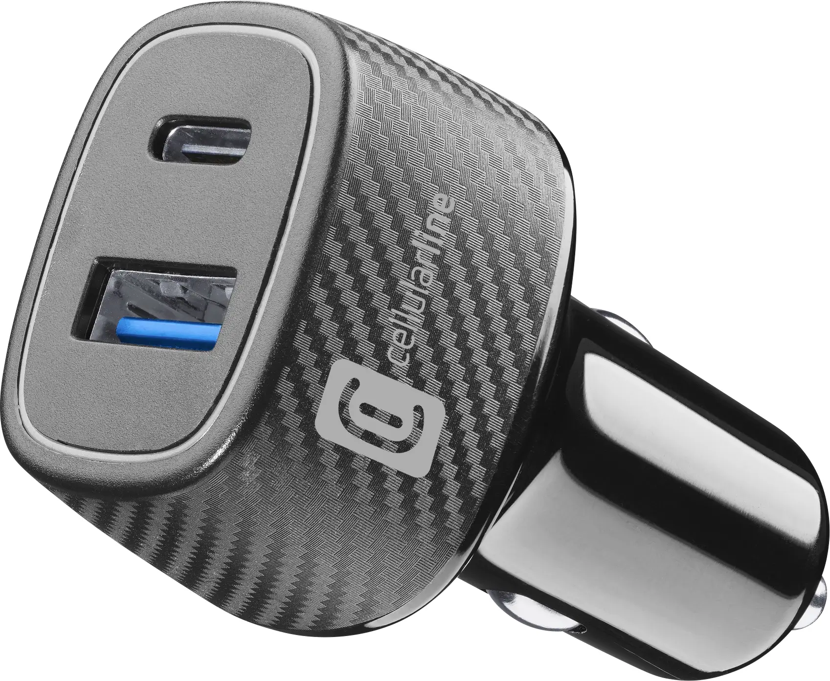 Cellularline Nabíječka do auta, Rychlonabíječka, USB Power Delivery (USB-PD) , USB A, USB-C®, 48 W, Dodávka energie, černá Cellularline Nabíječka do auta, Rychlonabíječka, USB Power Delivery (USB-PD) , USB A, USB-C®, 48 W, Dodávka energie, černá