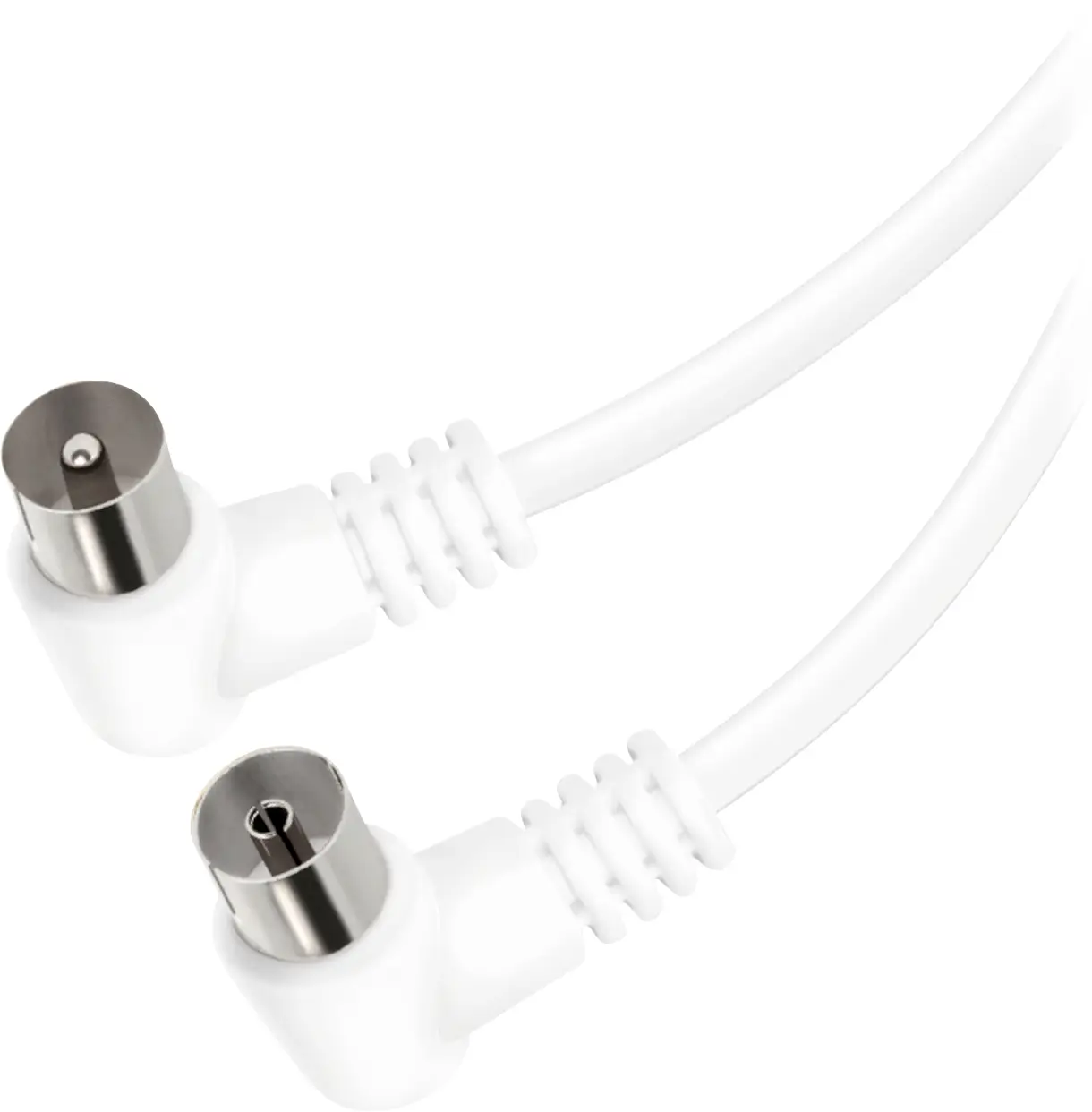 Vivanco antény, SAT kabel [1x koaxiální zástrčka - 1x koaxiální zásuvka] 1.5 m 90 dB stíněný bílá