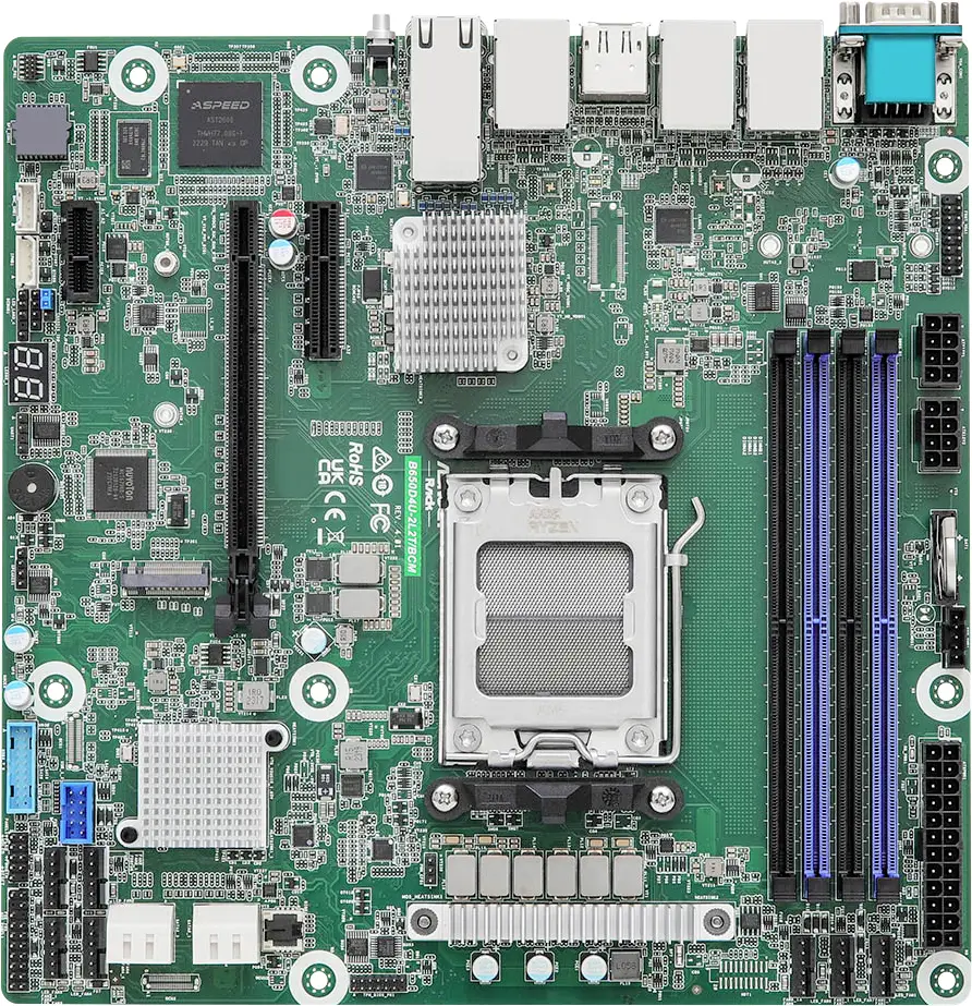 ASRock B650D4U-2L2T/BCM Základní deska Socket (PC) AMD AM5 Tvarový faktor Micro-ATX Čipová sada základní desky AMD® B650 ASRock B650D4U-2L2T/BCM Základní deska Socket (PC) AMD AM5 Tvarový faktor Micro-ATX Čipová sada základní desky AMD® B650