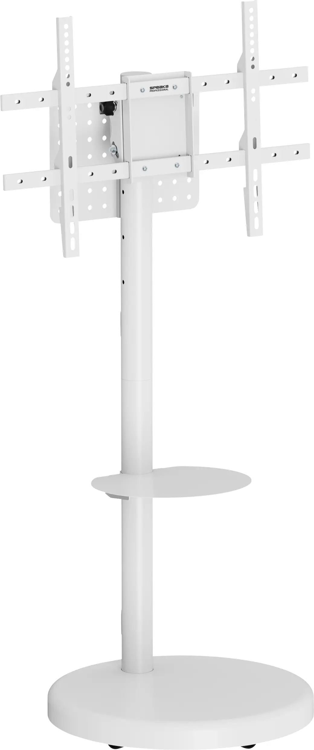 SpeaKa Professional SP-TVS-800 TV kolečkový vozík 94,0 cm (37) - 218,4 cm (86”) podlahový stojan, naklápěcí, Formát na výšku, Formát na šířku, odkládací místo