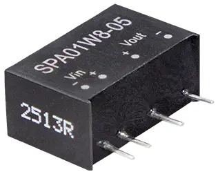 MEAN WELL SPA01W8-05 DC/DC měnič napětí 0.200 A 1 W Obsah 1 ks MEAN WELL SPA01W8-05 DC/DC měnič napětí 0.200 A 1 W Obsah 1 ks