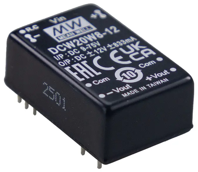 MEAN WELL SCW20W8-24 DC/DC měnič napětí 24 V 24 V 0.833 A 20 W Obsah 1 ks MEAN WELL SCW20W8-24 DC/DC měnič napětí 24 V 24 V 0.833 A 20 W Obsah 1 ks