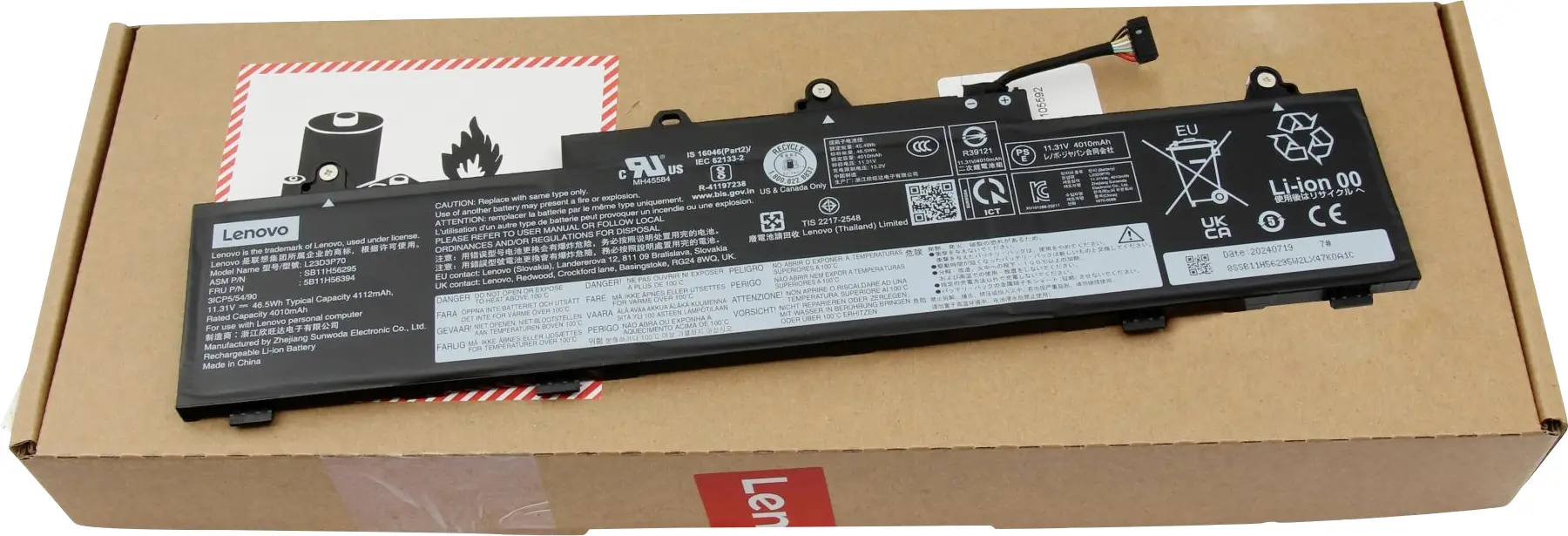 Lenovo akumulátor do notebooku Akku 5B11H56394 11.31 V 4112 mAh Lenovo