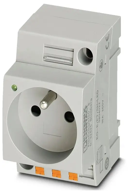 zásuvka Phoenix Contact EO-E/PT/SH/LED šedá (d x š x v) 59.2 x 45 x 75 mm