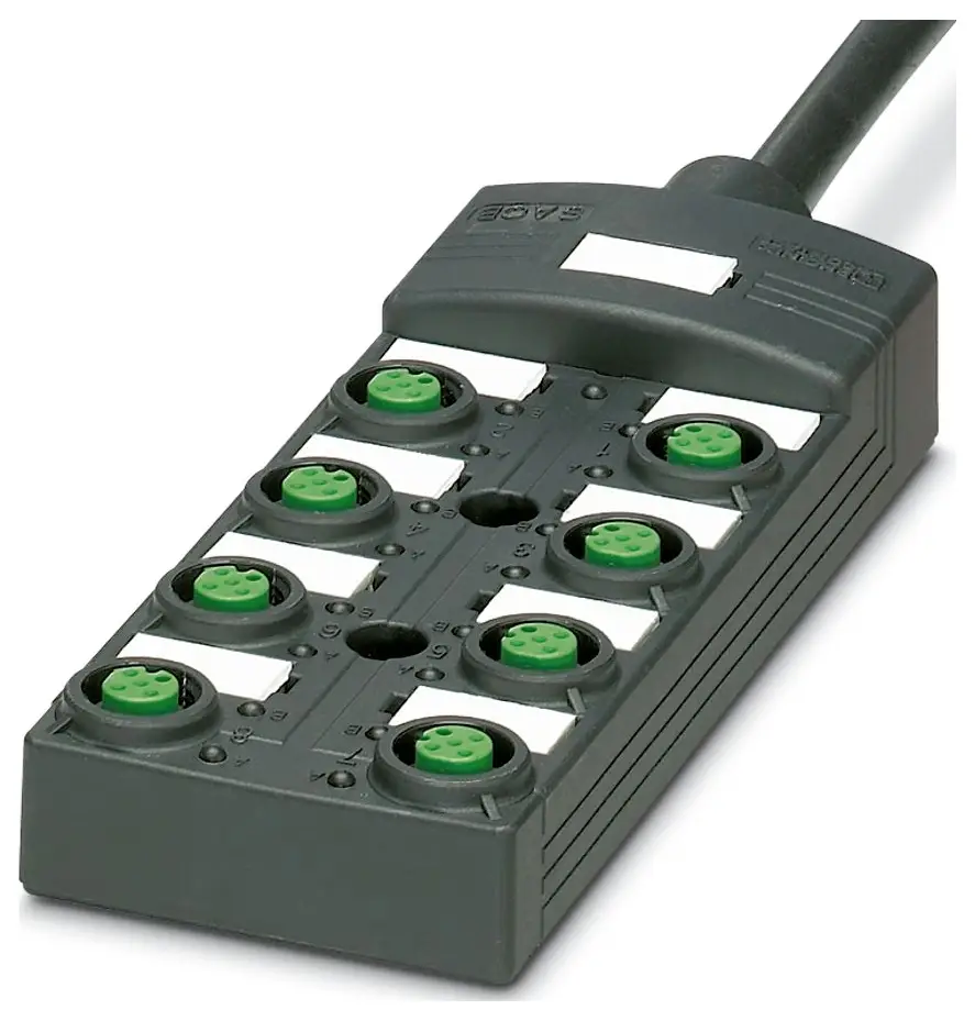 Phoenix Contact SACB-8/ 8-L- 5,0PUR SCO P NPN 1405737 Box snímače/aktoru rozdělovač se zásuvkou M12 1 ks