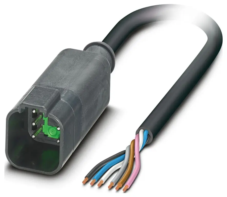Phoenix Contact SAC-6P-DTMS/10,0-PUR Kabel pro senzor/aktor, 1415033, piny: 6, 10 m, 1 ks