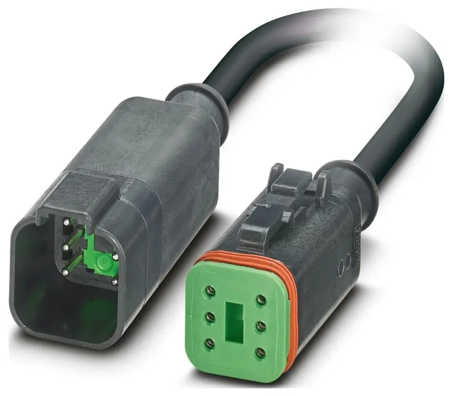 Phoenix Contact SAC-6P-DTMS/ 3,0-PUR/DTFS Kabel pro senzor/aktor, 1415038, piny: 6, 3 m, 1 ks