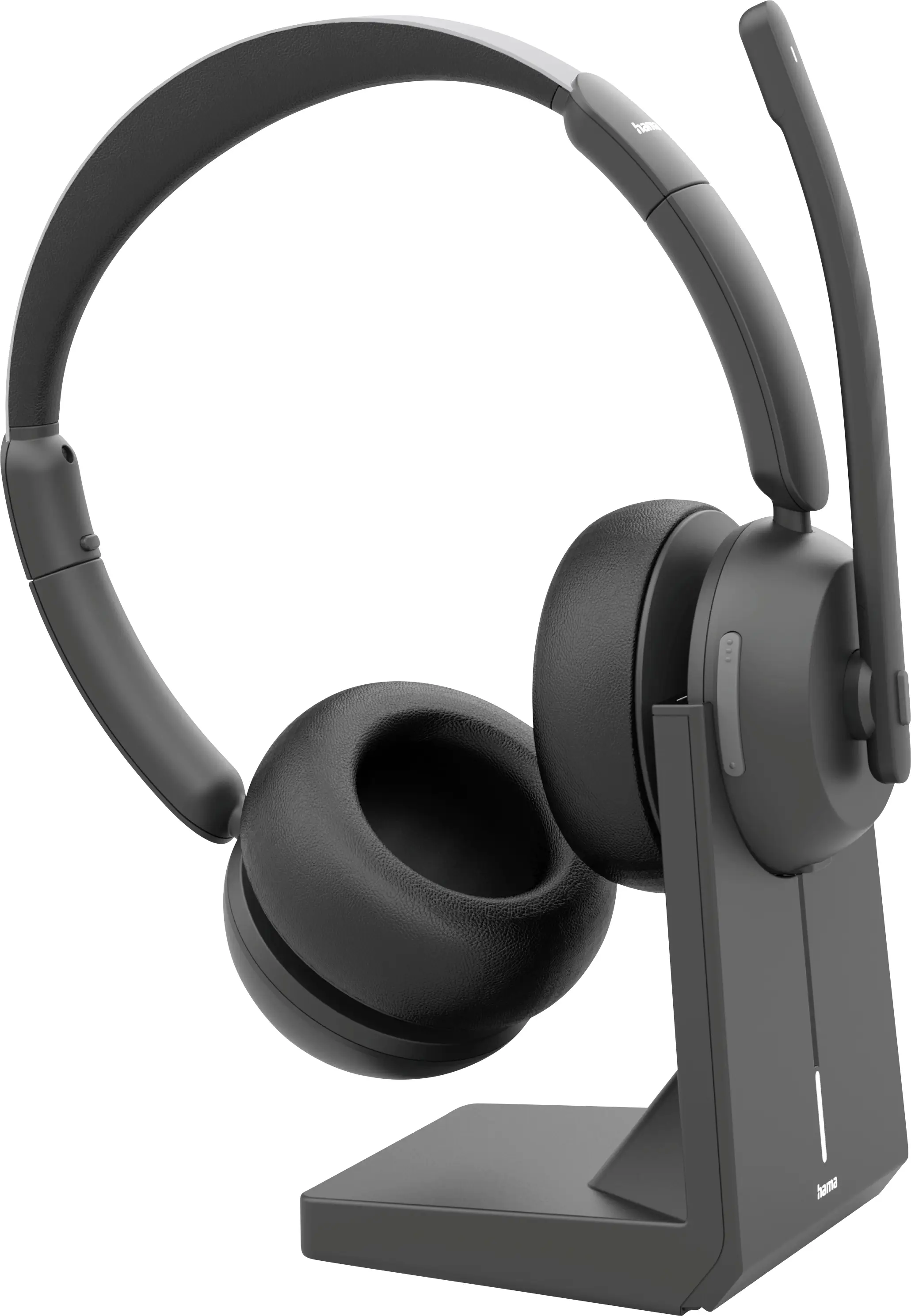 Hama Headset otevřená (On Ear) Bluetooth® stereo černá headset, vč. nabíjecí a dokovací stanice Počítače Hama Headset otevřená (On Ear) Bluetooth® stereo černá headset, vč. nabíjecí a dokovací stanice Počítače