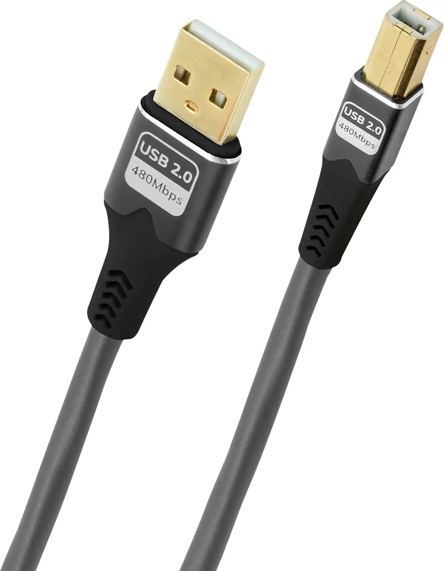 Oehlbach USB kabel USB 2.0 USB-A zástrčka, USB-B zástrčka 0.5 m antracitová D1C9375 Oehlbach USB kabel USB 2.0 USB-A zástrčka, USB-B zástrčka 0.5 m antracitová D1C9375