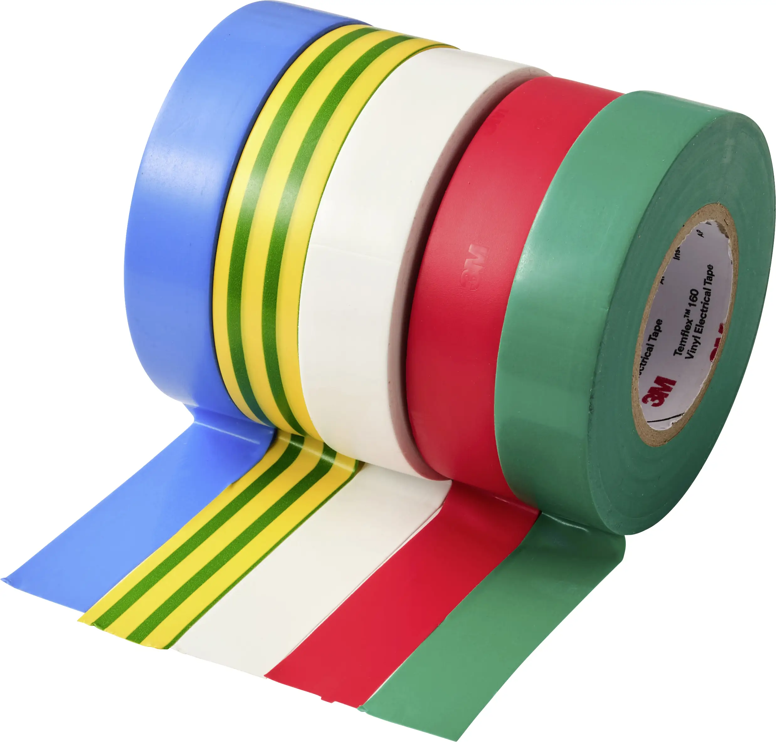 3M 160 izolační páska červená, modrá, zelená, bílá, žlutá (d x š) 20 m x 18 mm 5 ks