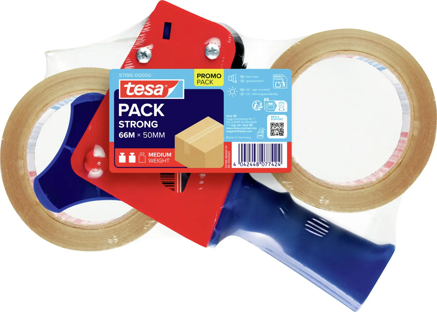 tesa 57195-00000-01 ruční odvíječ lepicí pásky TESAPACK® transparentní (d x š) 66 m x 50 mm 1 ks tesa 57195-00000-01 ruční odvíječ lepicí pásky TESAPACK® transparentní (d x š) 66 m x 50 mm 1 ks