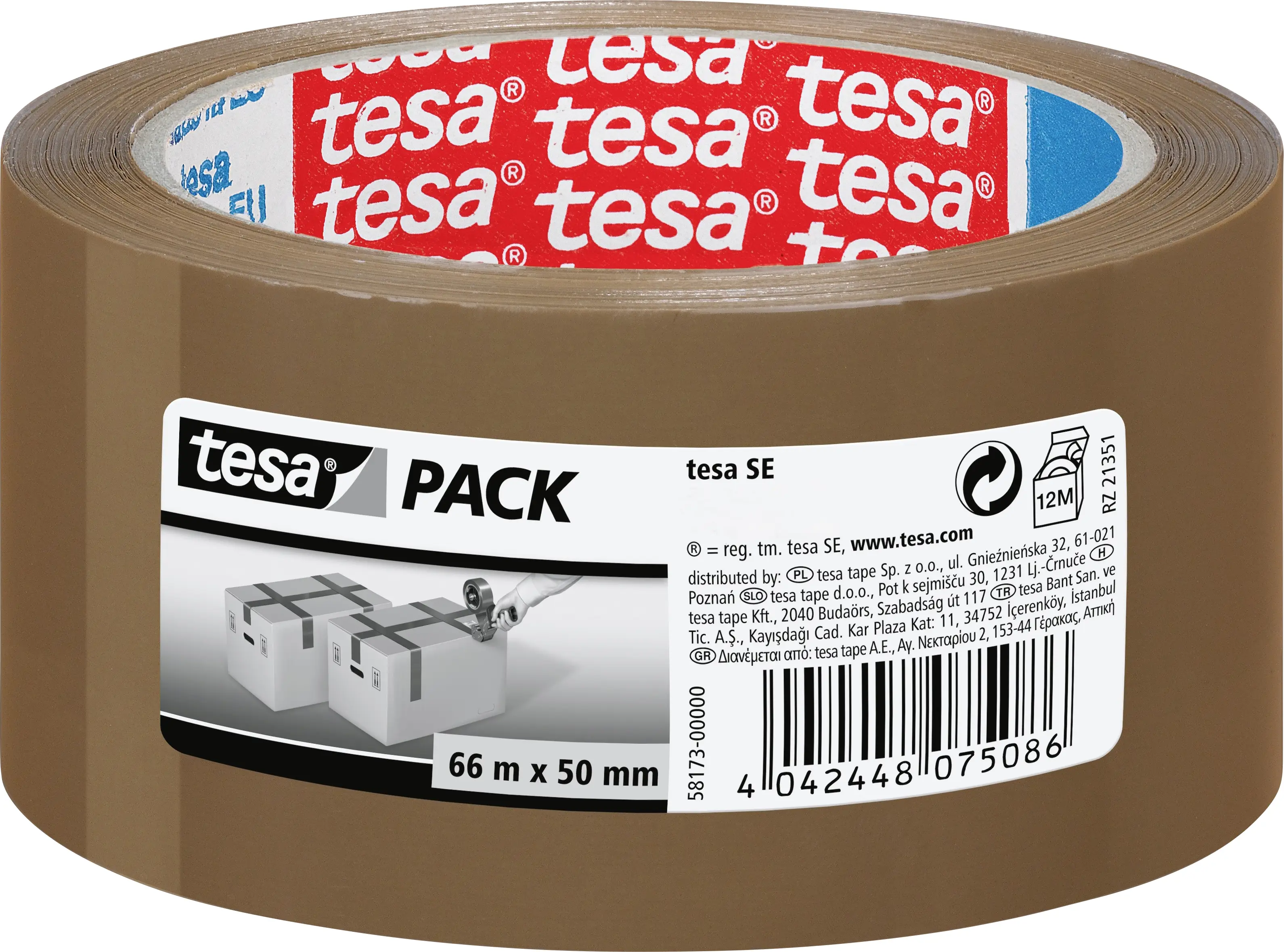 tesa 58173-00000-01 lepicí páska TESAPACK® hnědá (d x š) 66 m x 50 mm 1 ks tesa 58173-00000-01 lepicí páska TESAPACK® hnědá (d x š) 66 m x 50 mm 1 ks