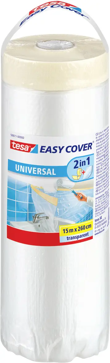 tesa 58871-00000-03 krycí fólie tesa Easy Cover® (d x š) 15 m x 260 cm 1 ks tesa 58871-00000-03 krycí fólie tesa Easy Cover® (d x š) 15 m x 260 cm 1 ks