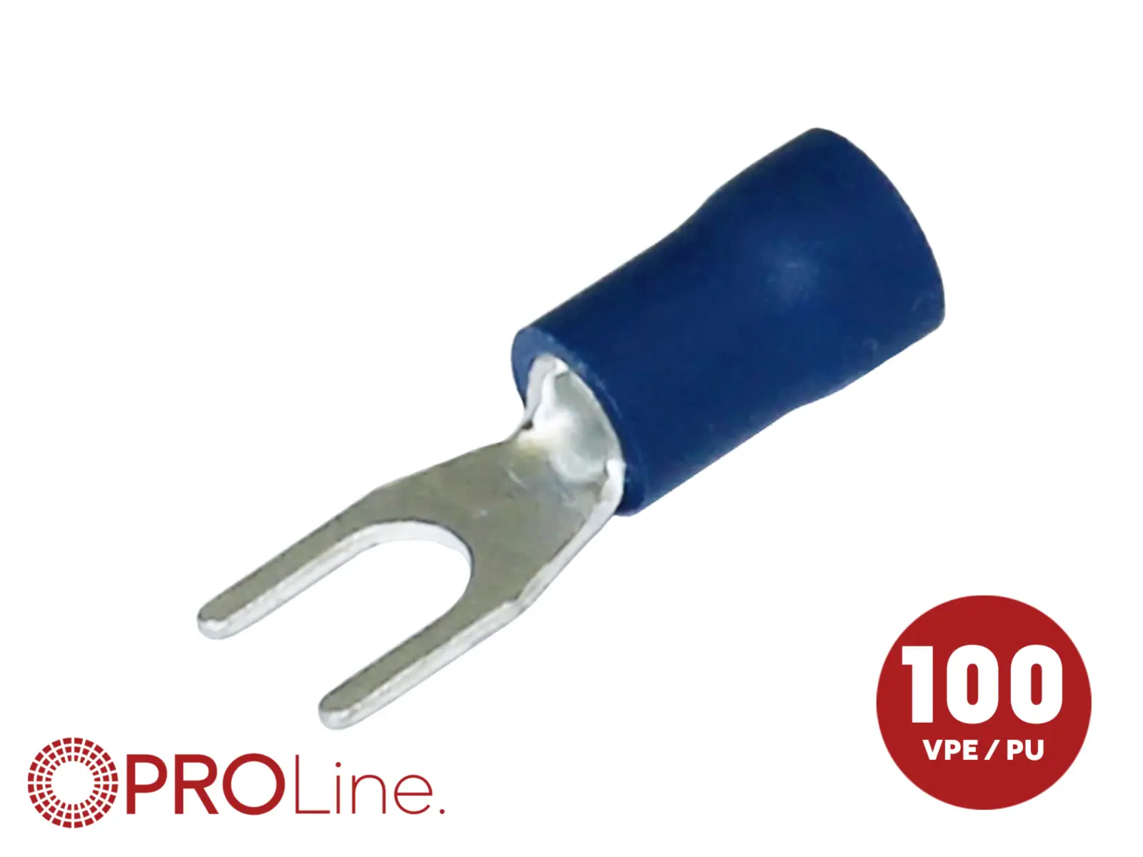 ACV 344340-2-0-p vidlicové kabelové oko 1.5 mm² 2.5 mm² Ø otvoru=4.3 mm částečná izolace modrá 1 ks Piece ACV 344340-2-0-p vidlicové kabelové oko 1.5 mm² 2.5 mm² Ø otvoru=4.3 mm částečná izolace modrá 1 ks Piece