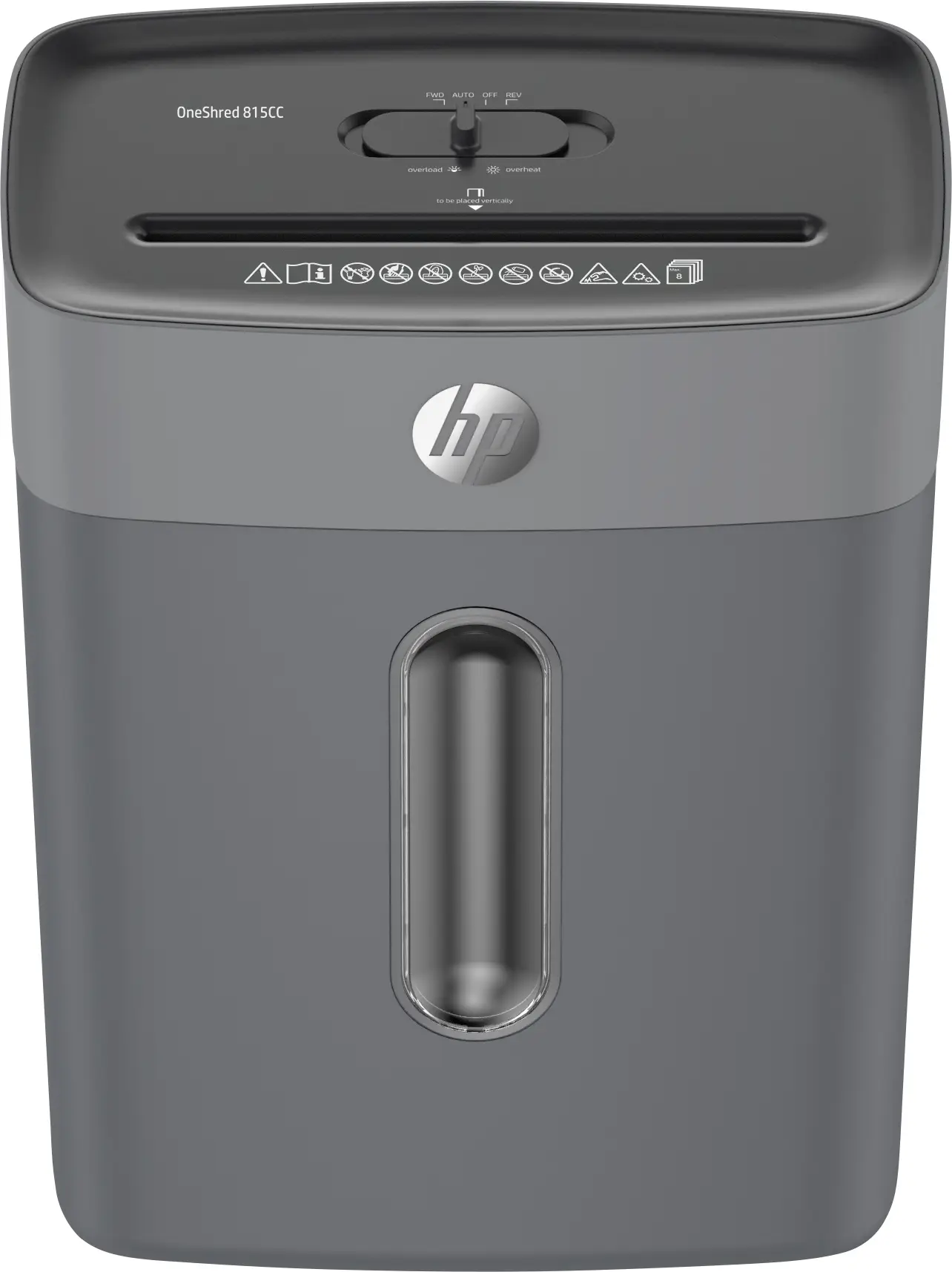 HP OneShred 815CC skartovačka 8 listů na kousky P-4 15 l Křížový řez kancelářské sponky, sponky do sešívačky, kreditní karty HP OneShred 815CC skartovačka 8 listů na kousky P-4 15 l Křížový řez kancelářské sponky, sponky do sešívačky, kreditní karty
