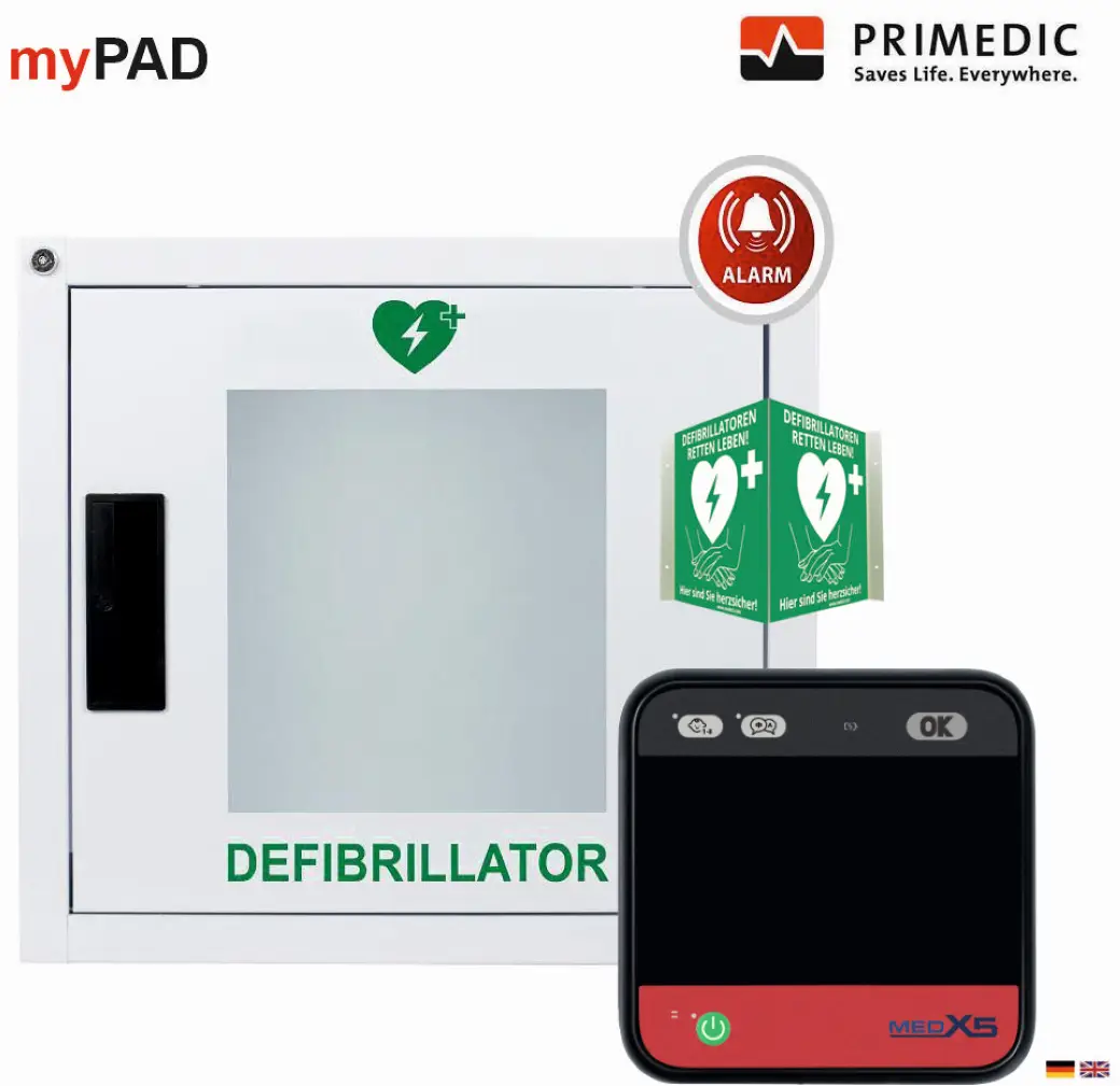 MEDX5 myPAD-A mit LCD-Farbbildschirm defibrilátor mobil Automatické řízení defibrilačního výboje černá MEDX5 myPAD-A mit LCD-Farbbildschirm defibrilátor mobil Automatické řízení defibrilačního výboje černá