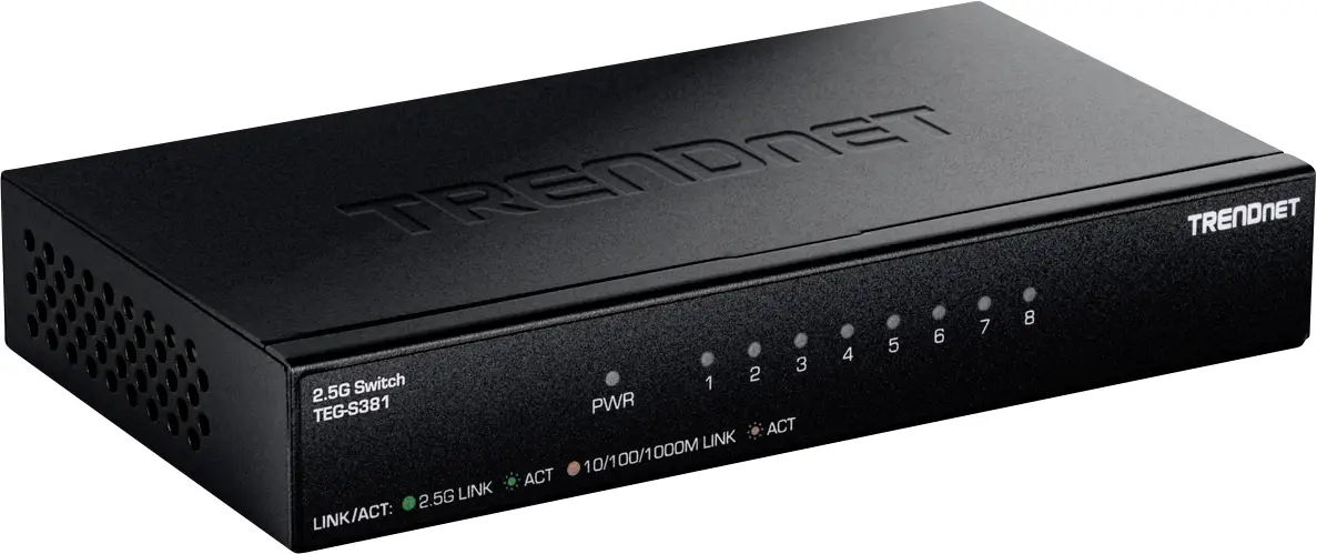 TrendNet TEG-S381 TEG-S381 síťový switch RJ45 8 portů 2.5 GBit/s TrendNet TEG-S381 TEG-S381 síťový switch RJ45 8 portů 2.5 GBit/s