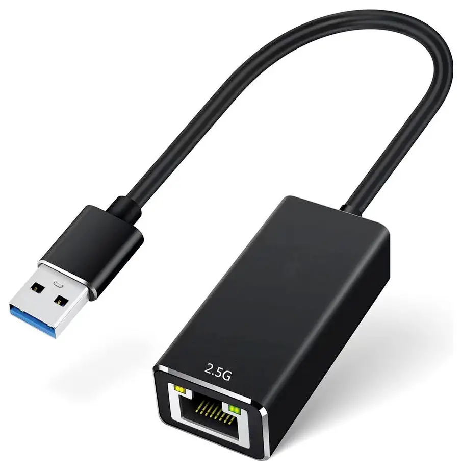 Value USB 2.0 adaptér [1x USB-A konektor - 1x RJ45 zásuvka] VALUE USB 3.2 Gen 1 Typ A, zu 2.5-Gigabi 15 cm duplex