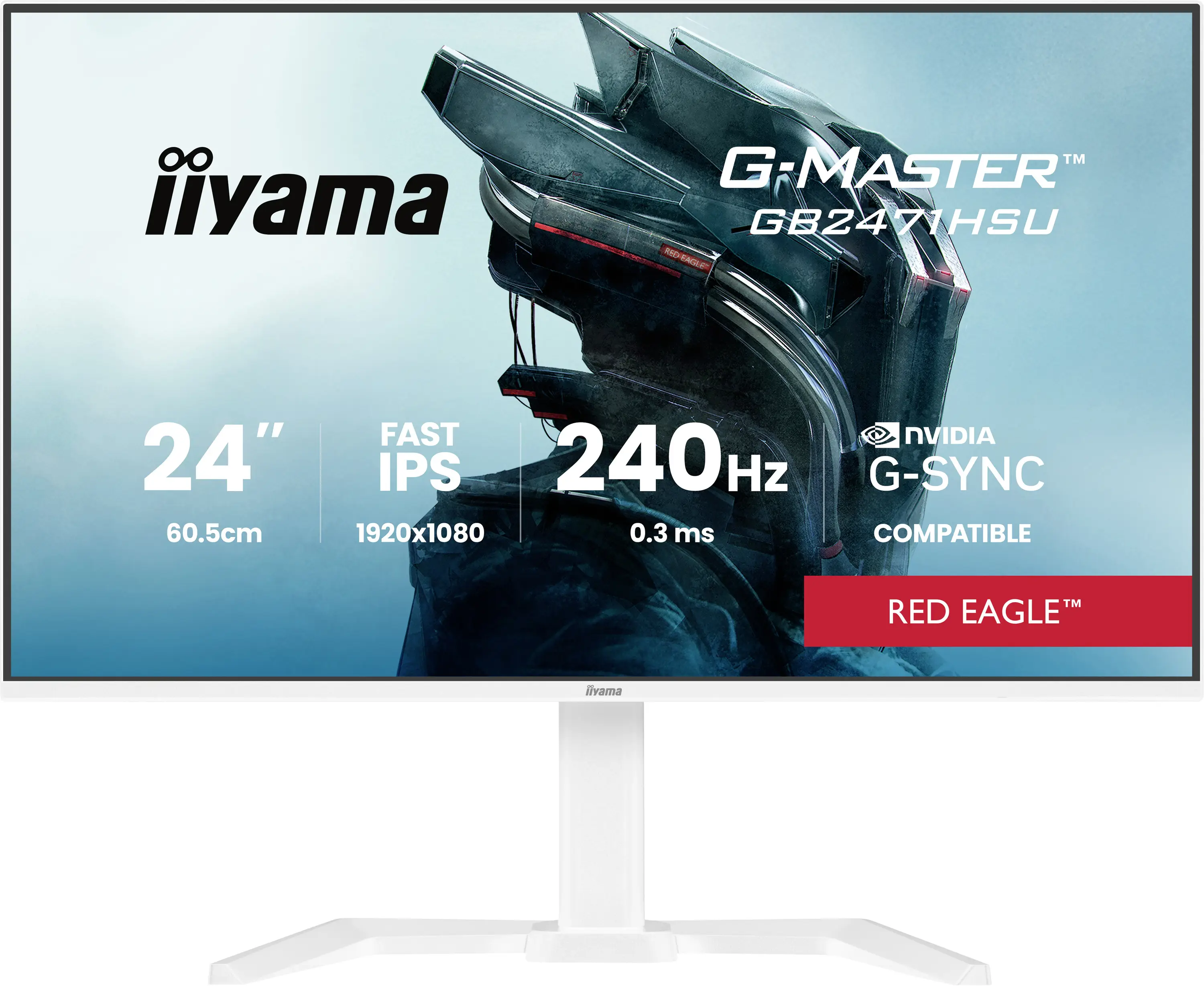 Iiyama G-MASTER herní monitor 60.5 cm (23.8 palec)1920 x 1080 Pixel, 16:9, 0.3 ms, IPS LCD
