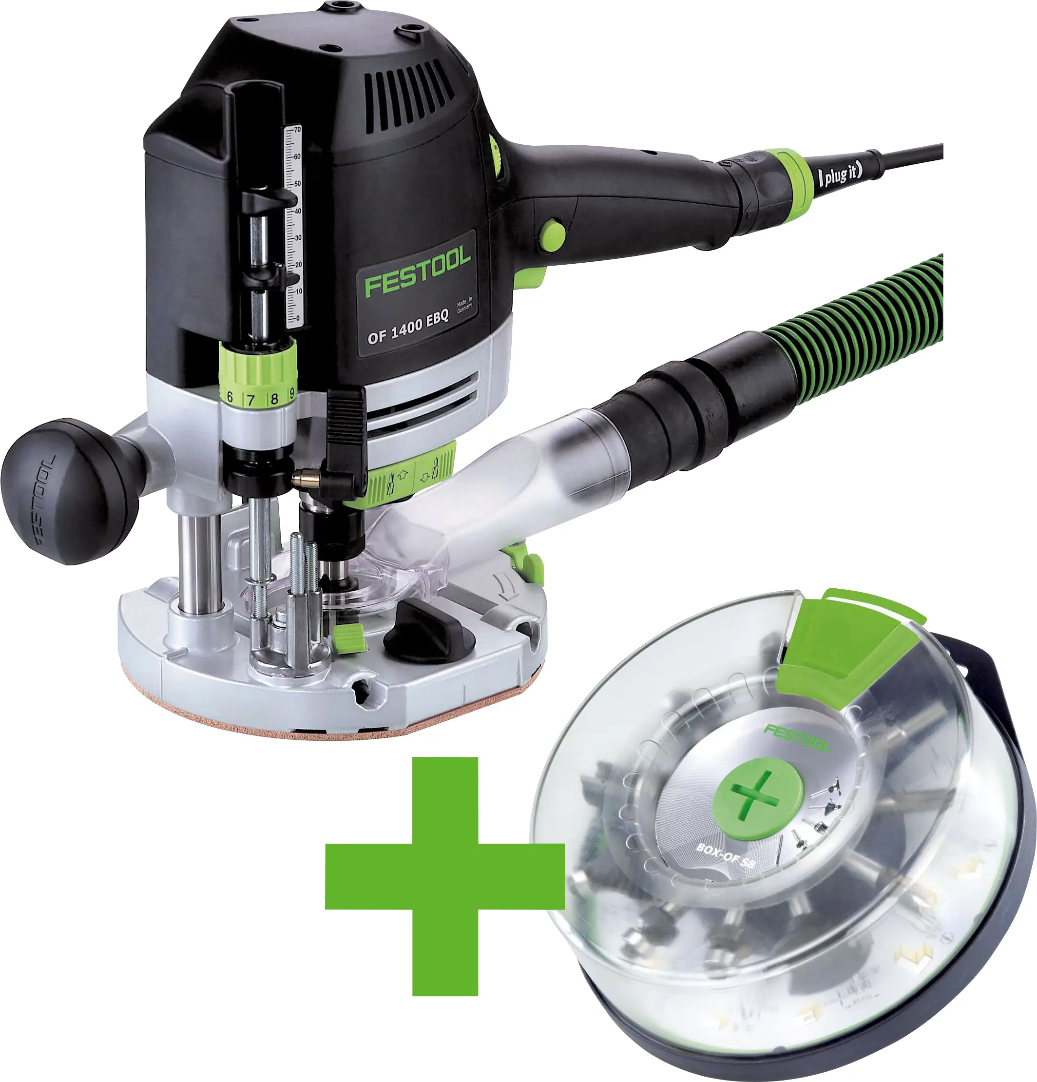 Festool OF 1400 EBQ-Plus + Box-OF-S vrchní frézka , 1400 W, 576540 Festool OF 1400 EBQ-Plus + Box-OF-S vrchní frézka , 1400 W, 576540