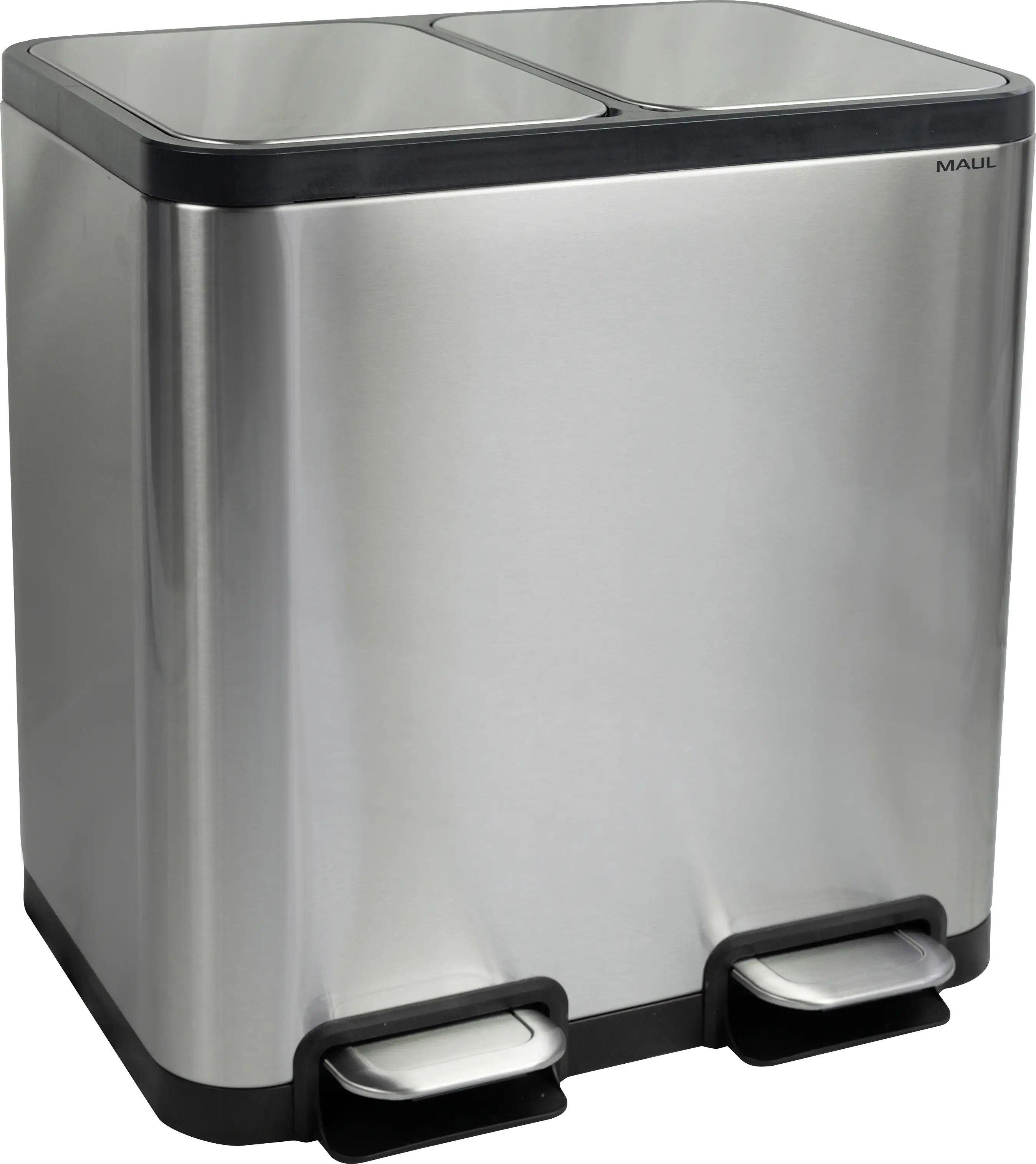 Maul 9502294 odpadkový koš, 40 l, nerezová ocel, (š x v x h) 460 x 492 x 378 mm, černá, stříbrná, otevírání pedálem, 1 ks Maul 9502294 odpadkový koš, 40 l, nerezová ocel, (š x v x h) 460 x 492 x 378 mm, černá, stříbrná, otevírání pedálem, 1 ks