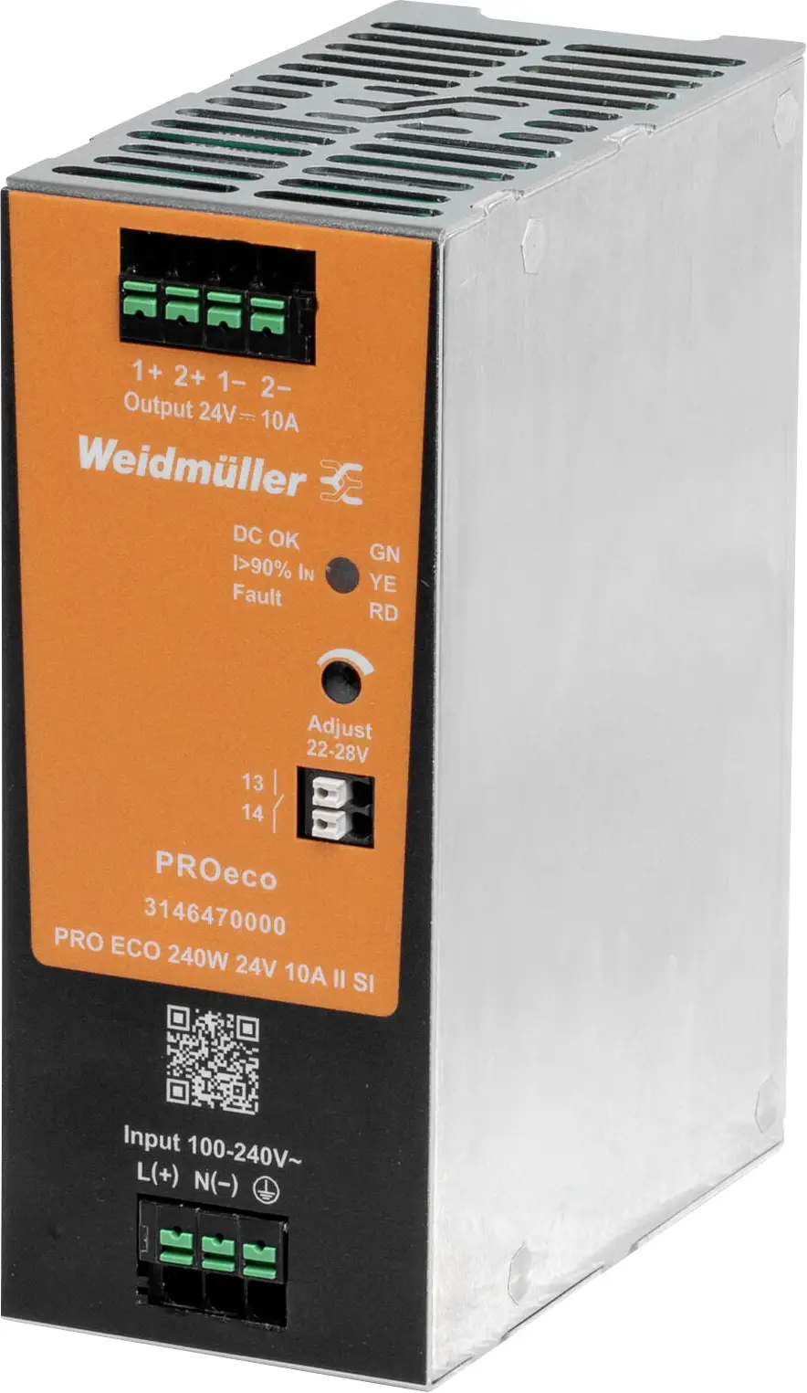 Weidmüller 3146470000 napájecí zdroj 24 V 10 A 240 W Obsah 1 ks Weidmüller 3146470000 napájecí zdroj 24 V 10 A 240 W Obsah 1 ks
