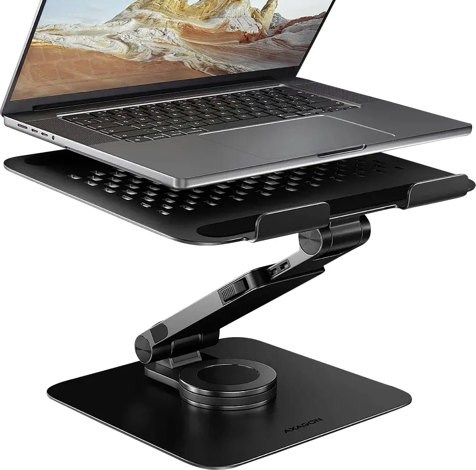 AXAGON podložka pod notebook nastavitelná výška, sklopné AXAGON podložka pod notebook nastavitelná výška, sklopné