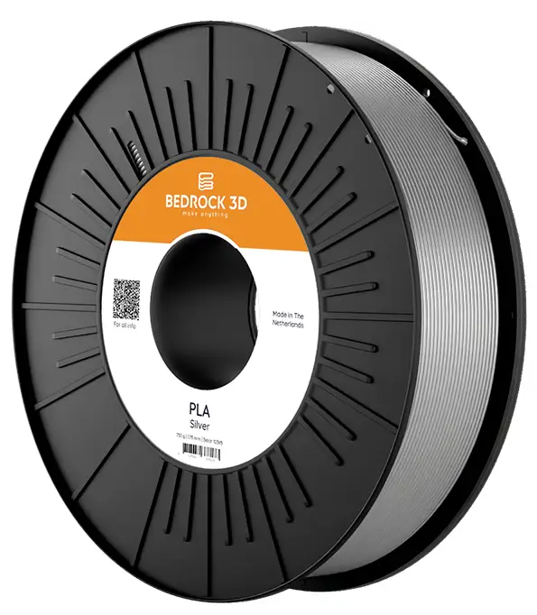BEDROCK 3D PLA-0021b450 PLA Silver 2.85 mm 4.500 g vlákno pro 3D tiskárny PLA plast 2.85 mm 4500 g stříbrná 1 ks BEDROCK 3D PLA-0021b450 PLA Silver 2.85 mm 4.500 g vlákno pro 3D tiskárny PLA plast 2.85 mm 4500 g stříbrná 1 ks